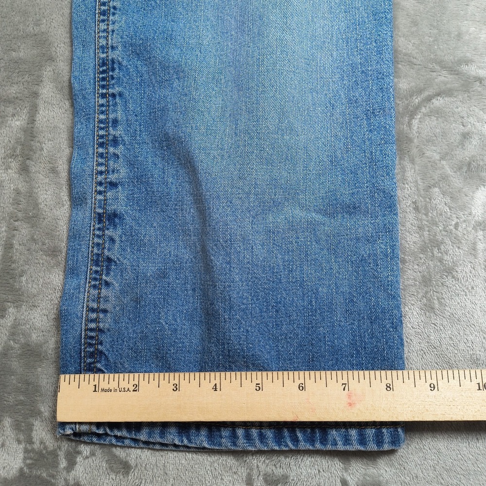 Vintage Polo Ralph Lauren Saturday Jeans Womens 34x29 Blue Straight Leg Y2K - Picture 10 of 13